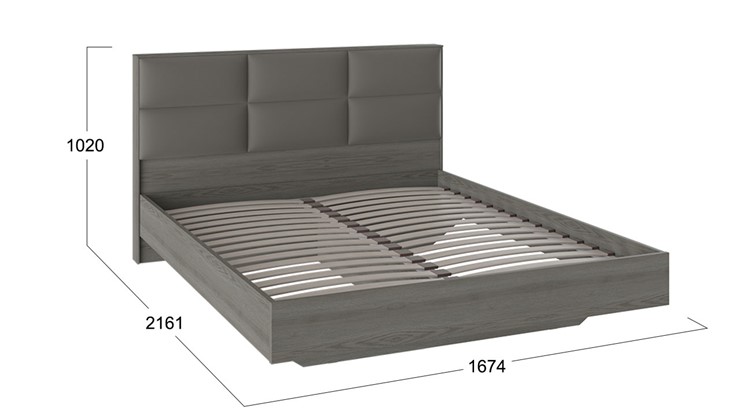 Кровать с мягким изголовьем Либерти, Хадсон/Ткань Грей СМ-297.01.001 в Альметьевске - изображение 1