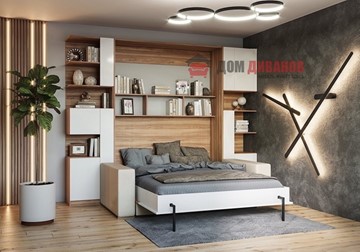 Кровать-шкаф с диваном DetalMaster Дина, 1400х2000 в Бугульме