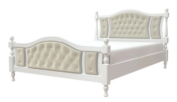 Кровать 1.5-спальная Жасмин (Белый античный) 140х200 в Альметьевске