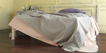 Спальная кровать Фортуна 4 Лайт, 1400, белый/белый в Набережных Челнах
