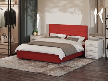 Кровать Proson Neo 160х200, Велюр (Forest 13 Красный) в Альметьевске