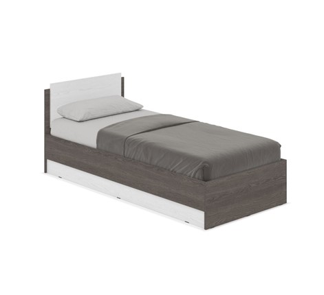 Спальная кровать Аманда А09, Анкор темный/Анкор светлый в Альметьевске - изображение