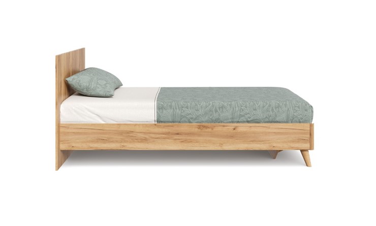 1-спальная кровать Марта-2 900 ЛД 406.160 с основанием, Дуб золотой в Альметьевске - изображение 5