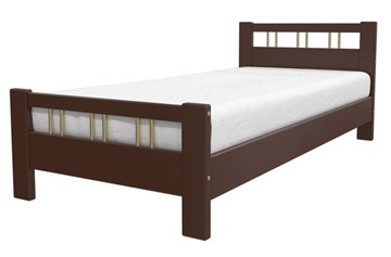 Спальная кровать Вероника-3 (Орех) 90х200 в Нижнекамске