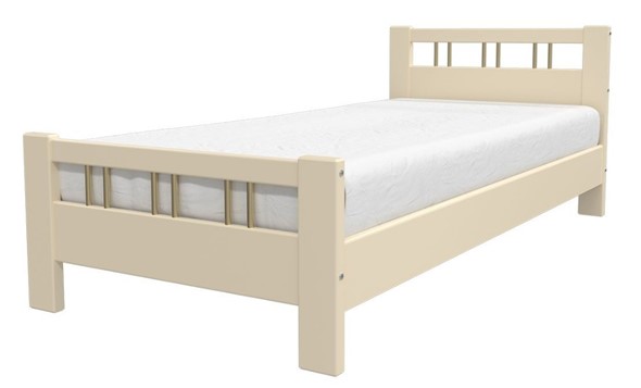 Кровать 1-спальная Вероника-3 (Слоновая кость) 90х200 в Альметьевске - изображение
