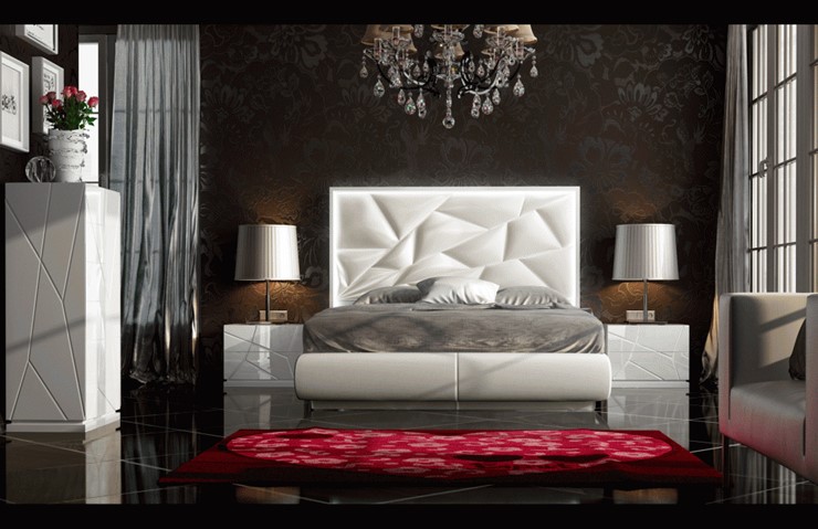 Спальная кровать FRANCO KIU 1242 с LED подсветкой изголовья (160х200) в Нижнекамске - изображение 11