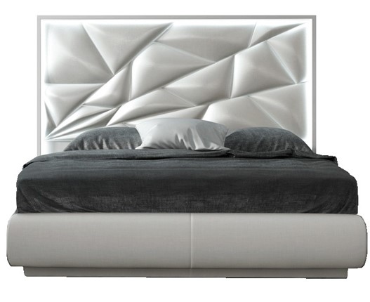 Спальная кровать FRANCO KIU 1242 с LED подсветкой изголовья (160х200) в Набережных Челнах - изображение