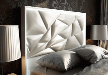 Спальная кровать FRANCO KIU 1242 с LED подсветкой изголовья (160х200) в Набережных Челнах - предосмотр 9