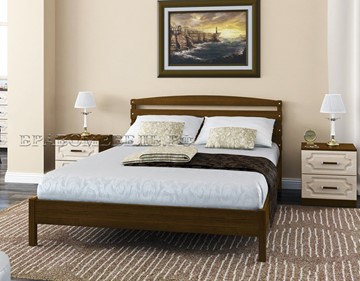 Спальная кровать Камелия-1 (Белый Античный) 140х200 в Набережных Челнах - предосмотр 3