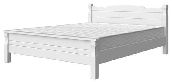 Кровать двуспальная Мюнхен-4 (Белый античный) 160х200 в Набережных Челнах - изображение