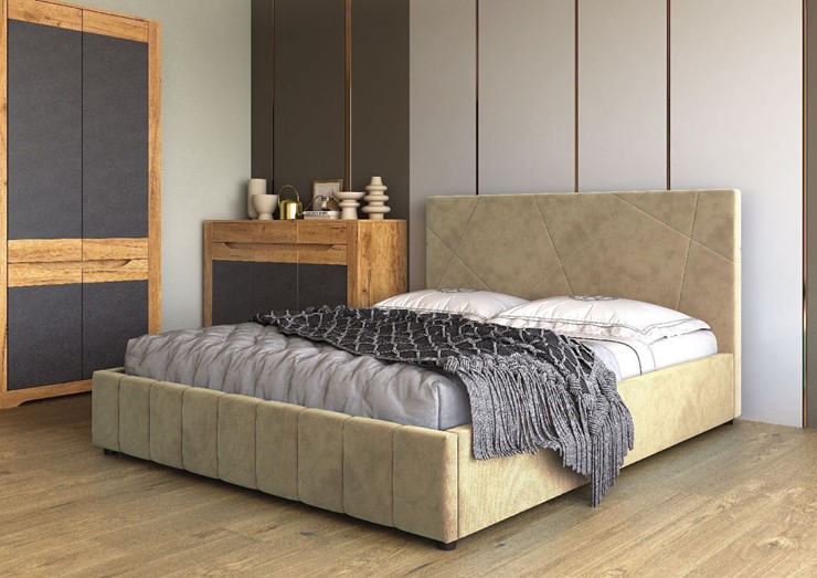 Кровать в спальню Нельсон Абстракция 140х200 (вариант 3) без основания в Набережных Челнах - изображение 1