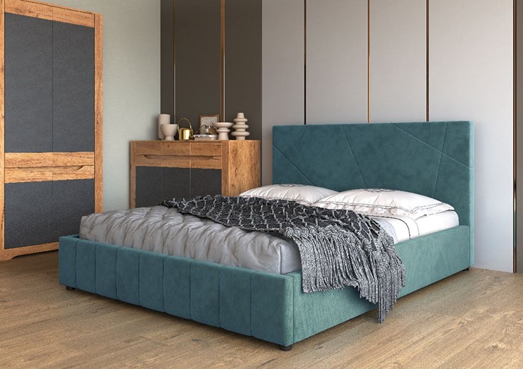 Спальная кровать Нельсон Абстракция 120х200 (вариант 4) без основания в Набережных Челнах - изображение 1
