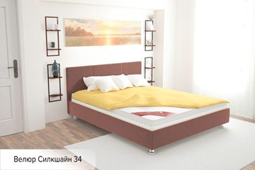 Кровать полуторная Вена 140х200 (с основанием) в Альметьевске - предосмотр 1