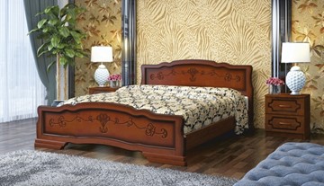 Кровать в спальню Карина-6 (Орех) 180х200 в Набережных Челнах