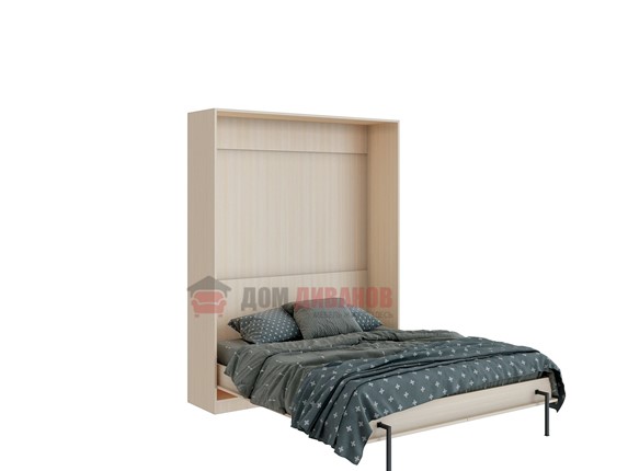 Кровать-шкаф Велена 3, 1600х2000, дуб молочный в Альметьевске - изображение