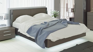 Кровать Наоми 1600, цвет Фон серый, Джут СМ-208.01.01 в Набережных Челнах