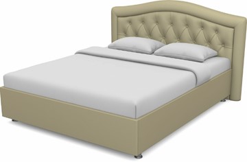Кровать 2-спальная Луиза 1800 с основанием (Nitro Cream) в Нижнекамске