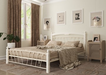 Спальная кровать Муза 1, 1400, белый в Набережных Челнах