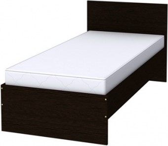 Кровать 1-спальная K09 с основанием, цвет Венге в Набережных Челнах