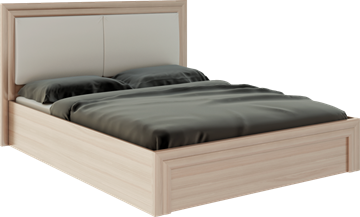 Кровать с механизмом Глэдис М32 (Шимо светлый/Белый текстурный) в Набережных Челнах