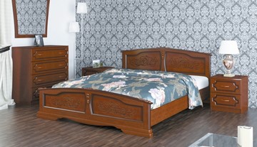 Спальная кровать Елена (Орех) 120х200 в Набережных Челнах