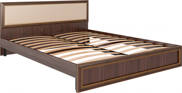 Кровать Беатрис М10 с мягким изголовьем (Орех Гепланкт) в Нижнекамске