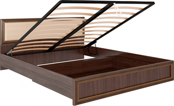 Кровать с механизмом Беатрис М11 с мягким изголовьем (Орех Гепланкт) в Набережных Челнах