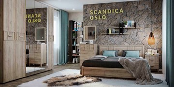 Модульная спальня SCANDICA OSLO №1 в Альметьевске