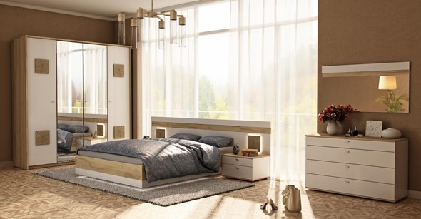 Спальня Фиджи 3, белый в Альметьевске - изображение