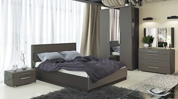 Модульная спальня Наоми №2, цвет Фон серый, Джут в Нижнекамске