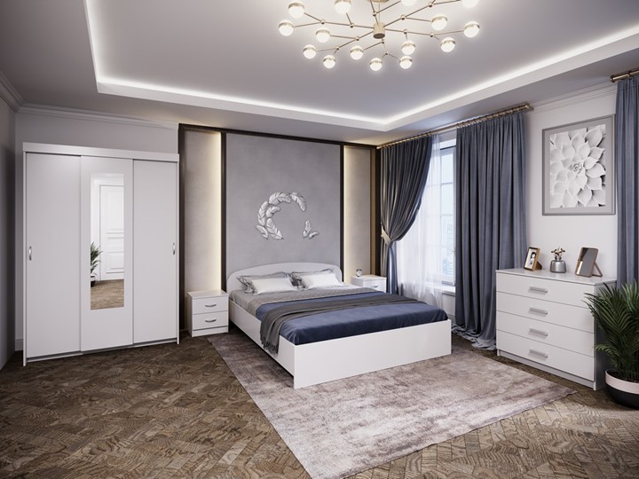 Гарнитур спальный Белое решение в Нижнекамске - изображение