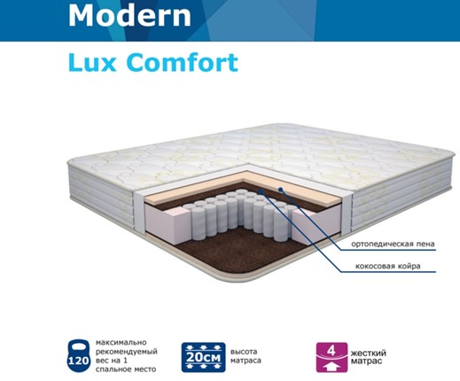 Матрас Modern Lux Comfort Нез. пр. TFK в Набережных Челнах - изображение