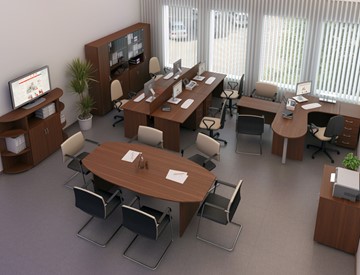 Мебель для персонала Комфорт №3 (французский орех) в Альметьевске