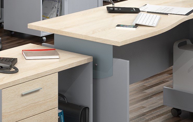 Набор мебели в офис OFFIX-NEW для 4 сотрудников с двумя шкафами в Альметьевске - изображение 2