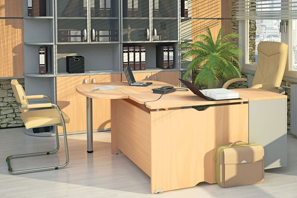 Набор мебели в офис Милан для руководителя отдела в Нижнекамске - изображение