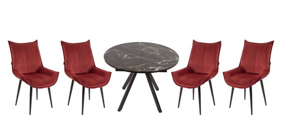 Обеденный набор стол Олимп, 4 стула Осло в Нижнекамске - изображение