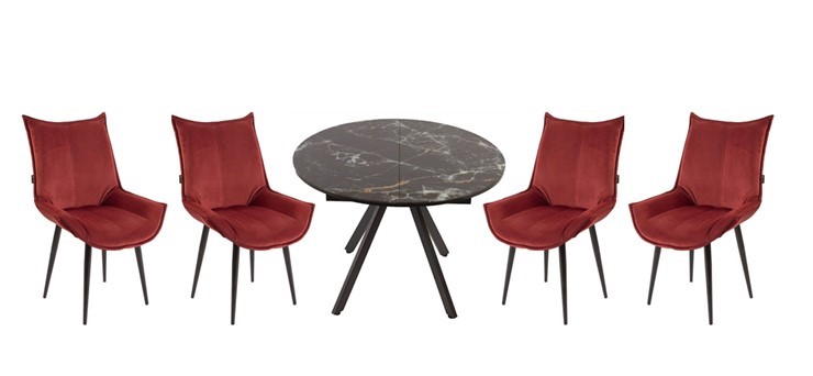 Обеденный набор стол Олимп, 4 стула Осло в Набережных Челнах - изображение