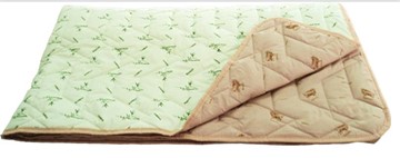 Одеяло «Зима-Лето», ткань: тик, материалы: бамбук/верблюжья шерсть в Зеленодольске