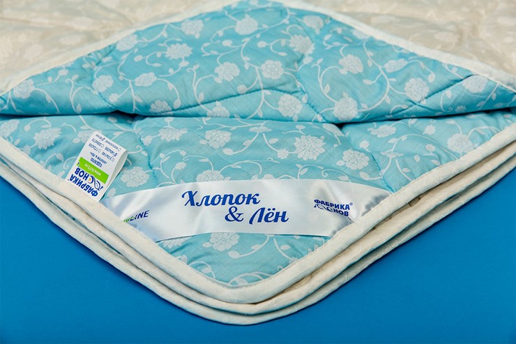 Одеяло легкое полутороспальное Хлопок &  Лен в Нижнекамске - изображение 1
