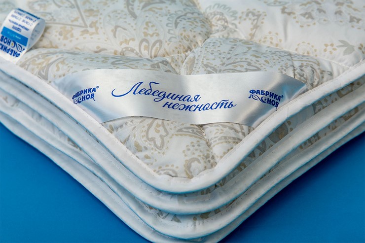 Одеяло всесезонное полутороспальное Лебединая нежность в Альметьевске - изображение 1
