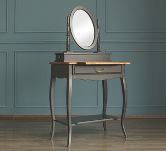 Туалетный стол Leontina с зеркалом (ST9321BLK) Черный в Набережных Челнах - предосмотр 4