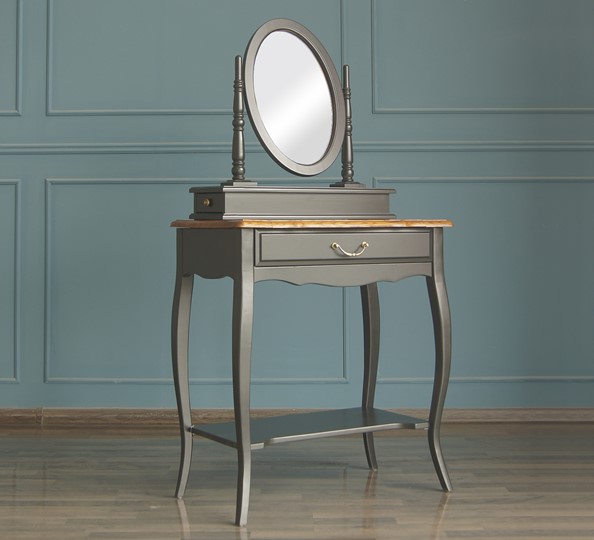 Туалетный стол Leontina с зеркалом (ST9321BLK) Черный в Набережных Челнах - изображение 2