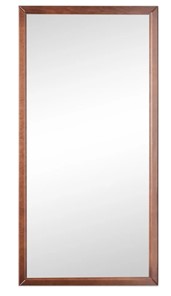 Зеркало навесное в гардероб Ника (Средне-коричневый) 119,5 см x 60 см в Альметьевске
