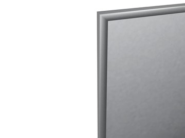 Зеркало навесное в гардероб Сельетта-6 матовое серебро (1100х400х9) в Альметьевске - предосмотр 2