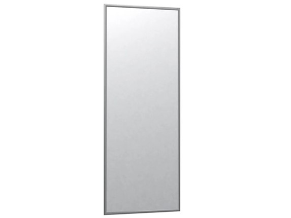 Зеркало навесное в гардероб Сельетта-6 матовое серебро (1100х400х9) в Альметьевске - изображение