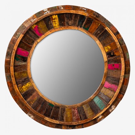 Навесное зеркало Маниша круглое в Альметьевске - изображение