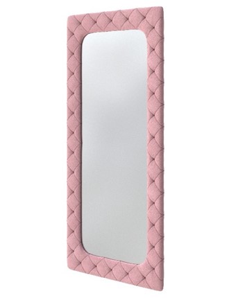Зеркало настенное Flavio Big, Велюр (Casa Жемчужно-розовый) в Нижнекамске - изображение