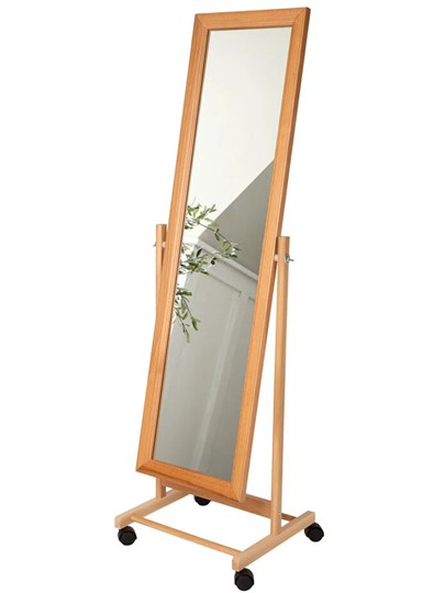 Зеркало напольное BeautyStyle 27 (135х42,5см) Светло-коричневый в Нижнекамске - изображение 2