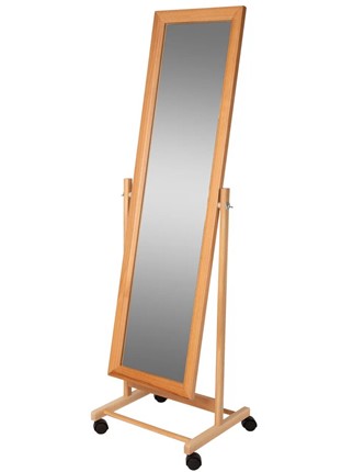 Зеркало напольное BeautyStyle 27 (135х42,5см) Светло-коричневый в Нижнекамске - изображение