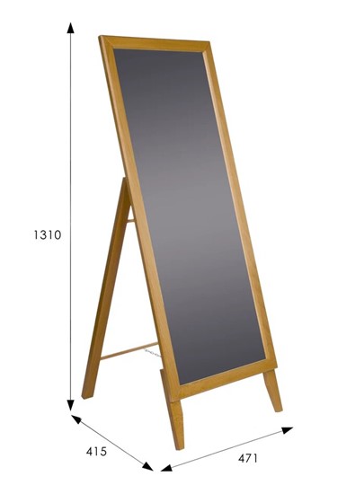 Зеркало напольное BeautyStyle 29 (131х47,1х41,5см) Светло-коричневый в Нижнекамске - изображение 6